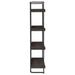 Ember 68-inch 4-shelf Bookshelf Dark Oak and Black - Walo Furniture 