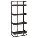 Ember 68-inch 4-shelf Bookshelf Dark Oak and Black - Walo Furniture 