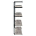 Elmcrest 39-inch 4-shelf Wall Bookshelf Grey Driftwood - Walo Furniture 