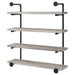 Elmcrest 39-inch 4-shelf Wall Bookshelf Grey Driftwood - Walo Furniture 