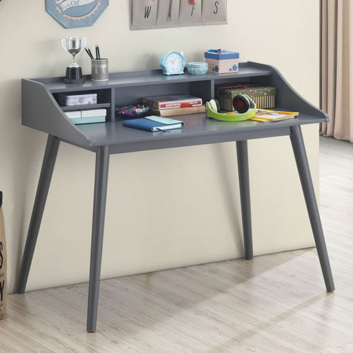 Percy 45-inch 4-compartment Writing Desk Grey - Walo Furniture 