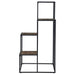 Rito 4-tier Multi-Display Shelf Rustic Brown and Black - Walo Furniture 