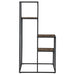 Rito 4-tier Multi-Display Shelf Rustic Brown and Black - Walo Furniture 