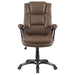 Nerris Upholstered Adjustable Home Office Desk Chair Brown - Walo Furniture 