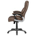 Nerris Upholstered Adjustable Home Office Desk Chair Brown - Walo Furniture 