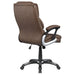 Nerris Upholstered Adjustable Home Office Desk Chair Brown - Walo Furniture 