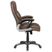 Nerris Upholstered Adjustable Home Office Desk Chair Brown - Walo Furniture 