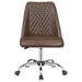 Althea Upholstered Adjustable Home Office Desk Chair Brown - Walo Furniture 