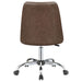 Althea Upholstered Adjustable Home Office Desk Chair Brown - Walo Furniture 