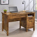 Delwin 47-inch 2-drawer Lift Top Computer Desk Rustic Nutmeg - Walo Furniture 