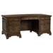 Hartshill 72-inch 7-drawer Executive Desk Burnished Oak - Walo Furniture 