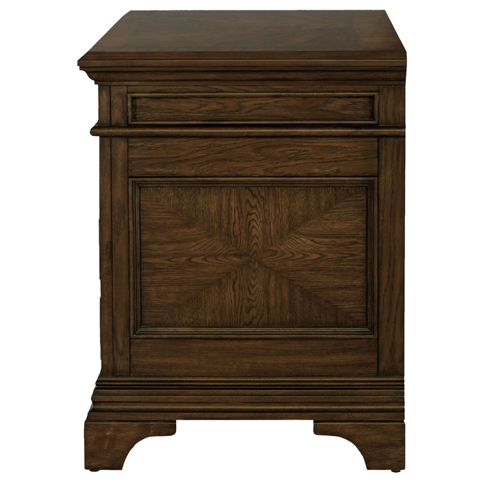 Hartshill 5-drawer Home Office File Cabinet Burnished Oak - Walo Furniture 