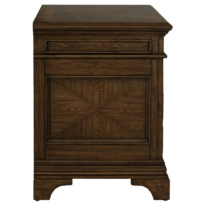 Hartshill 5-drawer Home Office File Cabinet Burnished Oak - Walo Furniture 