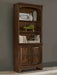 Hartshill 78-inch 3-shelf Cabinet Bookcase Burnished Oak - Walo Furniture 