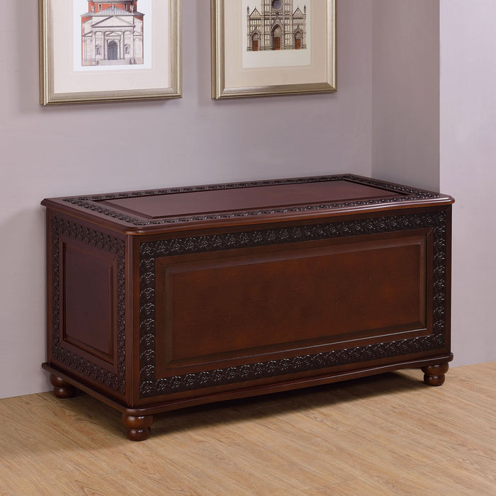 Finlay Cedar Chest Dark Tobacco - Walo Furniture 