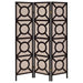 Vulcan 3 Panel Room Divider Folding Shoji Screen Cappuccino - Walo Furniture 