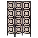 Vulcan 3 Panel Room Divider Folding Shoji Screen Cappuccino - Walo Furniture 