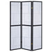 Damis 3-Panel Room Divider Folding Shoji Screen Black - Walo Furniture 