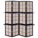 Iggy 4-Panel Room Divider Folding Shoji Screen Cappuccino - Walo Furniture 