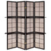 Iggy 4-Panel Room Divider Folding Shoji Screen Cappuccino - Walo Furniture 