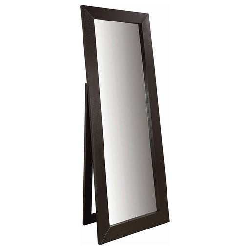 Toga 28 x 72 Inch Wood Standing Floor Mirror Cappuccino - Walo Furniture 