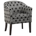 Jansen Upholstered Accent Club Chair Grey and Black - Walo Furniture 