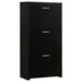 Vivian 3-drawer Engineered Wood Shoe Cabinet Black - Walo Furniture 