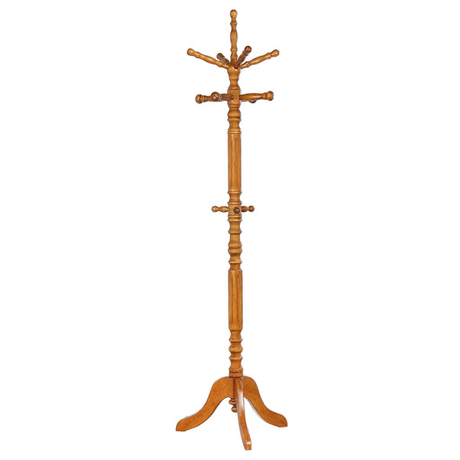 Achelle 11 Hook Freestanding Coat Rack Hanger Golden Brown - Walo Furniture 