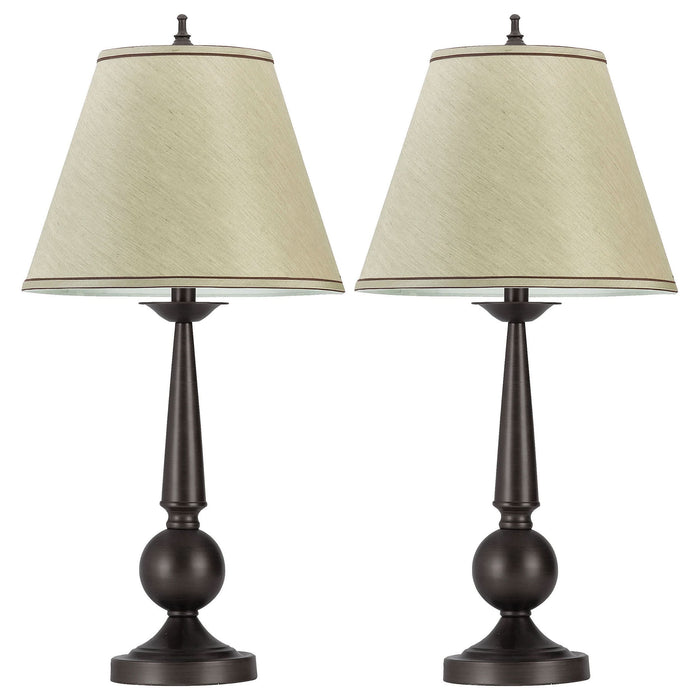 Ochanko 27-inch Empire Shade Table Lamp Bronze (Set of 2) - Walo Furniture 