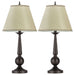 Ochanko 27-inch Empire Shade Table Lamp Bronze (Set of 2) - Walo Furniture 