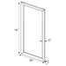 Barnett 30 x 70 Inch Full Length Floor or Wall Mirror Silver - Walo Furniture 