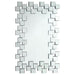 Pamela 32 x 47 Inch Rectangular Frameless Wall Mirror Silver - Walo Furniture 