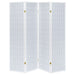 Roberto 4-Panel Room Divider Folding Shoji Screen White - Walo Furniture 