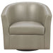 Turner Upholstered Barrel Back Swivel Chair Champagne - Walo Furniture 