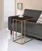 Pedro Expandable C-Shaped Sofa Side Table Chestnut - Walo Furniture 