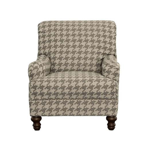 Glenn Upholstered English Arm Accent Chair Grey - Walo Furniture 