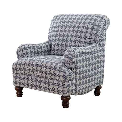 Glenn Upholstered English Arm Accent Chair Blue - Walo Furniture 