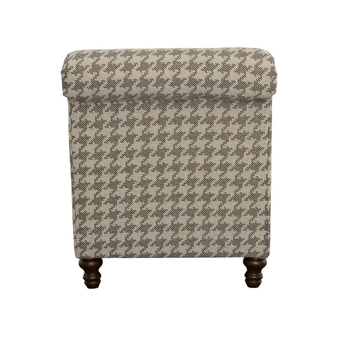 Glenn Upholstered English Arm Accent Chair Grey - Walo Furniture 