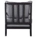 Blanchett Upholstered Bobbin Accent Chair Grey and Black - Walo Furniture 