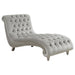 Lydia Velvet Upholstered Tufted Chaise Grey - Walo Furniture 