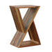 Lily Solid Reclaimed Wood Accent Side Table Natural - Walo Furniture 