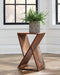 Lily Solid Reclaimed Wood Accent Side Table Natural - Walo Furniture 