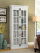 Toni 2-door Wood Tall Storage Cabinet Distressed White - Walo Furniture 