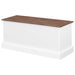 Alma 3-drawer Storage Bench Weathered Brown and White - Walo Furniture 