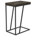 Carly Expandable Engineered Wood C-Shaped Side Table Grey - Walo Furniture 