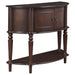 Brenda 2-door Demilune Wood Entryway Console Table Brown - Walo Furniture 