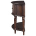 Brenda 2-door Demilune Wood Entryway Console Table Brown - Walo Furniture 