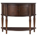 Brenda 2-door Demilune Wood Entryway Console Table Brown - Walo Furniture 