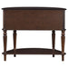 Brenda 2-door Demilune Wood Entryway Console Table Brown - Walo Furniture 