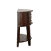 Diane 2-drawer Demilune Entryway Console Table Cappuccino - Walo Furniture 